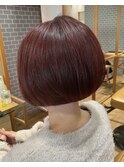 ダブルカラーピンクベージュベージュカラーケアブリーチ