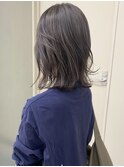 ブリーチなしダブルカラー20代30代40代グレージュレイヤーカット