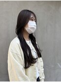 ロング×ダークブラウン