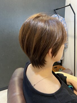 クラウン ヘア ラウンジ(CROWN hair lounge) 【クラウン】20代30代40代ショートボブ×白髪ぼかしメッシュ