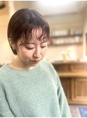前髪ウェーブショート