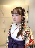 編みおろし×袴
