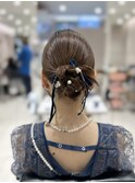 【高木美緒】ぴたっとタイトなシニヨンアレンジ