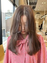 (snuw_hotaru)レイヤーボブマロンベージュラベンダーミルクティ