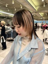 ダブ アオヤマ(DaB AOYAMA)&nbsp;マッシュボブレイヤーボブデザインカラーローライトカラー