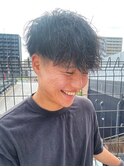 緩め/ツイストスパイラル/パーマ/メンズ/ツーブロック/刈り上げ
