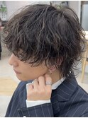 波巻きスパイラルツイストスパイラルパーママッシュメンズヘア