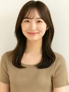 リクリエイション(re:creation) オリーブグレージュ 透明感カラー 顔周りカット 韓国くびれヘア