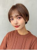 【GEEKS渋谷】秋冬カラー/ショコラピンク/ショートボブ/20代30代