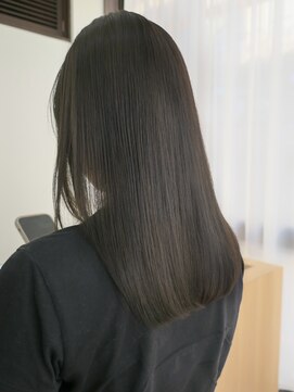 ミル(milu) 【mayu】ミディアムヘア/透明感カラー/縮毛矯正/四条/河原町