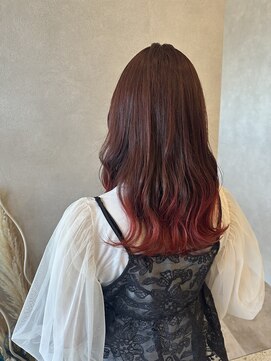 ベース(BASE) 赤色グラデーション