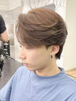 ルースト 八王子店(ROOST)&nbsp;ブリーチなしブラウンカラーセンターパート