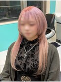 ピンクベージュ/ロングウルフ