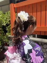 バサラ 大阪なんば店(VASARA)&nbsp;大阪なんば/小紋ヘア/着物ヘア