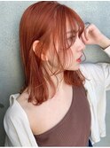 大人かわいいオレンジカラー