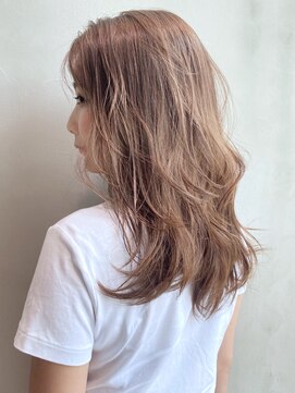 アルバム 銀座(ALBUM GINZA) ミディアムベージュ_ココアブラウンフリンジウェーブ_ba302571