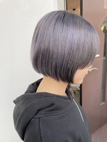 サロンドミルク 溝の口店(salon de MiLK) 顔周りにポイントを作るハイトーンボブ