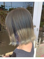 リラシー ヘアーアンドビューティー 龍ケ崎店(RELASY hair&beauty) インナーブルーアッシュカラー【イルミナカラー牛久】