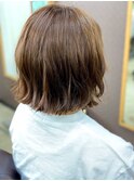 脱力系切りっぱなしボブ