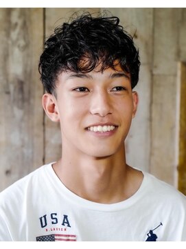 ヘアー グランジ プラス(hair Glunge Plus) 【メンズ】【簡単スタイリング】ゆるふわスパイラルパーマ