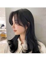 イミ(imi) グレージュカラー/韓国風レイヤー/小顔カット/韓国風パーマ