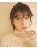 前髪パーマ　ニュアンスパーマ