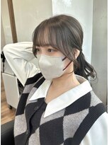 結んだ可愛いおくれ毛カット