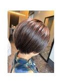 ショート×明るい白髪染め