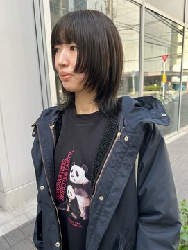 カフ(CAF) CAF松本/顔まわりデザイン/ダークトーンカラー/大阪/心斎橋