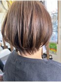 大人ショートヘア くびれヘア 浮ぐせ補正