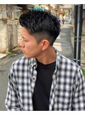 #ベリーショート#ダークアッシュ#ニュアンスパーマ#韓国マッシュ
