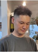 スパイキーショート×フェード/やり過ぎないスタイル