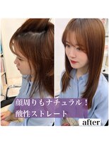 ナチュラ(natura) 前髪ももうるツヤ!酸性ストレート 【杵淵雅也】