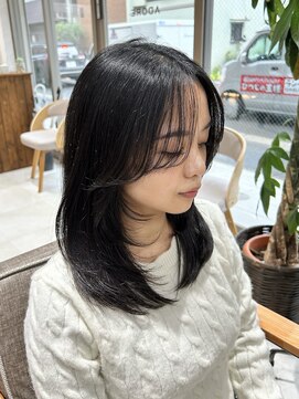 クム 横浜(qumu) 【qumu 横浜】似合わせレイヤー×繋がる顔まわりカット