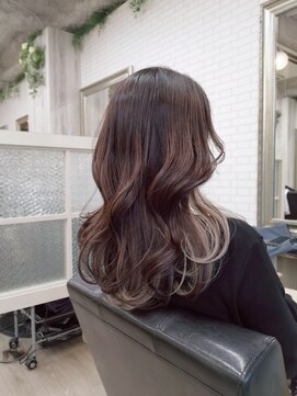 白髪　イヤリングカラー　インナーカラー　40代50代60代　韓国