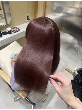 ジーナ サンシャイン通り池袋(Zina) 髪質改善 ピンクブラウン ブリーチなし 艶髪 [Zina mizuki]