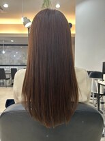 クララ バイ マニスオブヘアー(CLALA by Manis of hair) 髪質改善/艶髪/ストレートロング/チョコレートブラウン