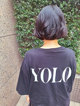 ウィーク 梅田(UiiC) ダークチェリーレッド◆フレンチボブ【uiic umeda sachi 】