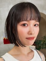 ハウ 心斎橋(how)&nbsp;20代30代大人可愛い小顔ボブ前下がりショート春カラー夏カラー