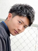 エルマーク 茨木(L-MARK) スパイキーショートザクザクショートアップバングツーブロック