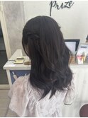 ねじりハーフツインアレンジ