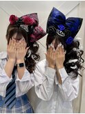 体育祭盛り髪