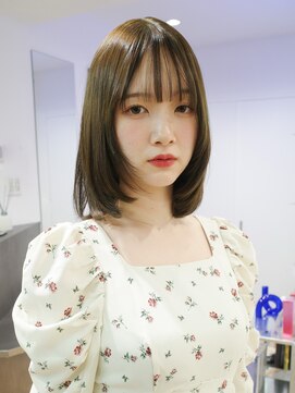 カシェル トウキョウ(Cashel Tokyo) オリーブ レイヤー ベージュ グレージュ ハッシュカット