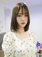 カシェル トウキョウ(Cashel Tokyo) オリーブ レイヤー ベージュ グレージュ ハッシュカット