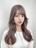 前髪あり顔まわりレイヤーロング＜20代30代40代50代＞