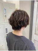 大人可愛い｜ゆるふわパーマ×ショート【越谷】