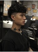 カーリーパーマ×バーストフェード