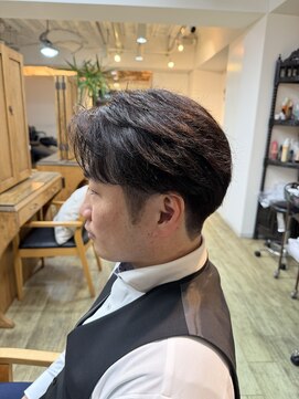 ディレクション(Direction) メンズツーブロック×リバースショート