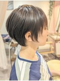 丸みショート/白髪ぼかしハイライト/40代/50代/60代/金沢八景