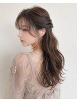 モノバイモガ(mono by moga)&nbsp;ふわっとしたハーフアップ